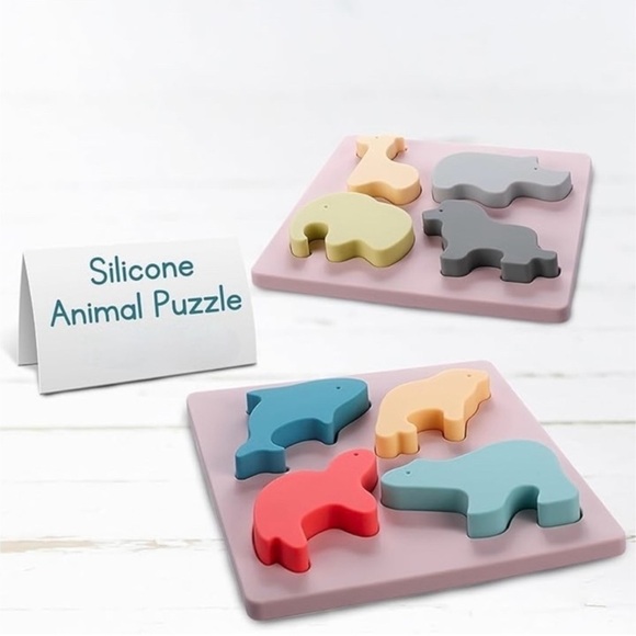 NWT EL BEBE Silicone Animal Puzzle - Picture 1 of 1